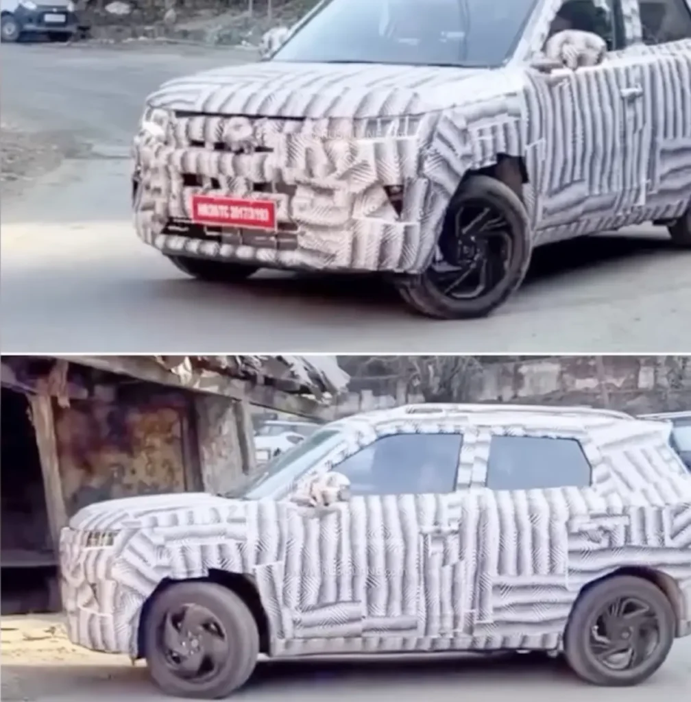 2026 Brezza facelift side profile new alloy wheels