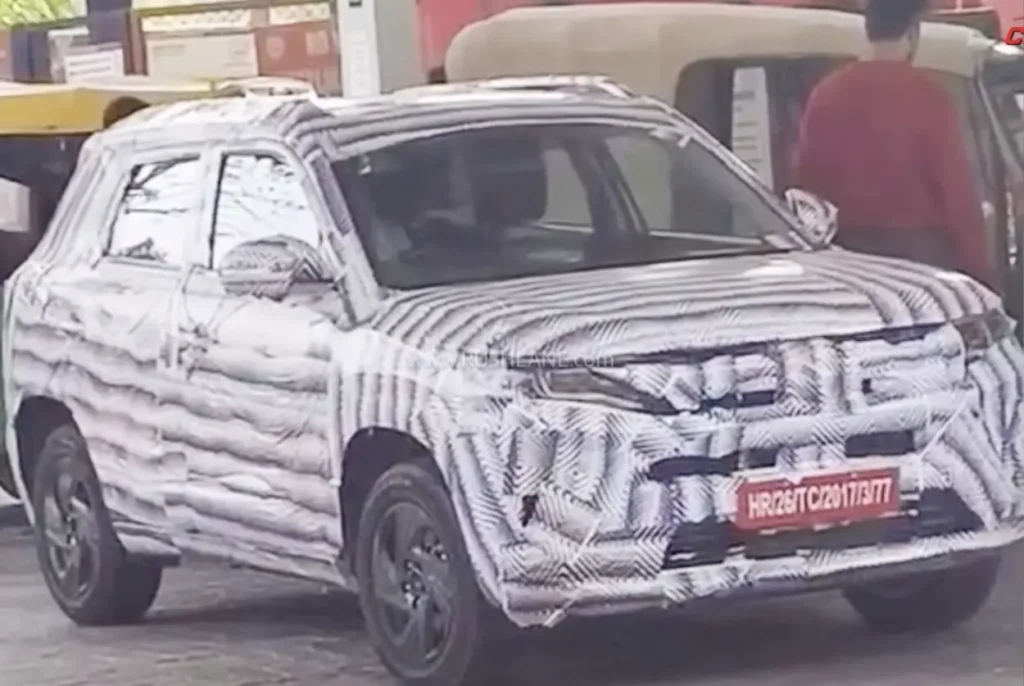 2026 Maruti Suzuki Brezza facelift front three quarter view