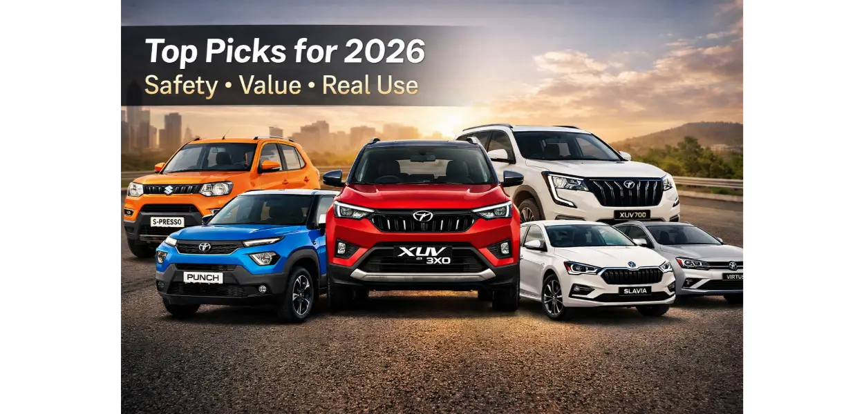 Top picks for 2026 – segment-wise best cars in India (safety, value, real use)