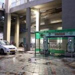 Electric car charging station in Hyderabad, India