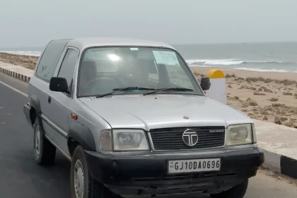 Tata Sierra EV electric SUV front three-quarter view